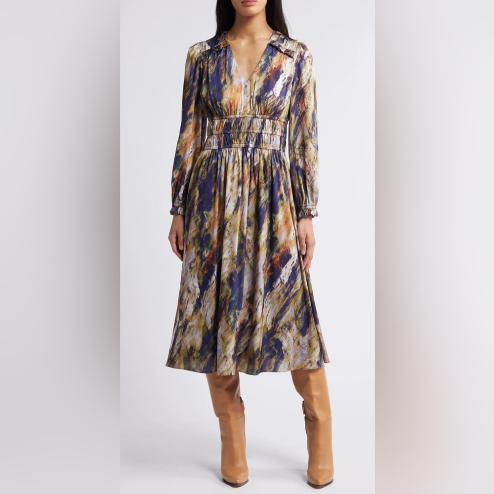 Julia Jordan Multicolor Long Sleeve Dress